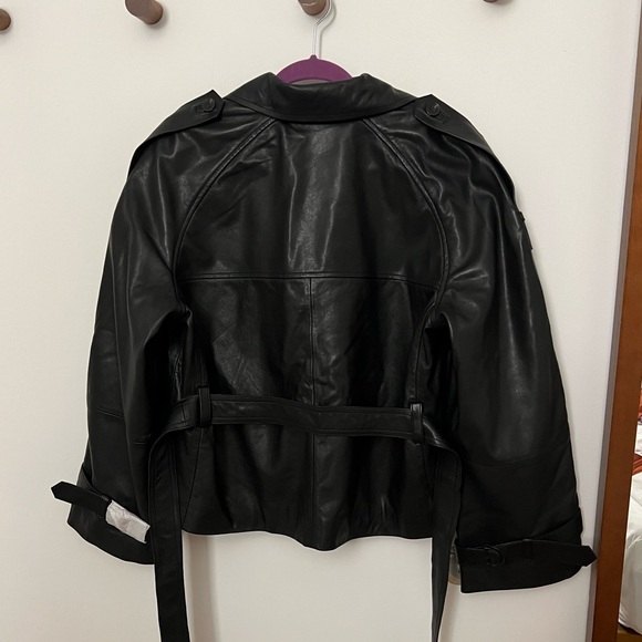 All Saints Reeds Leather Jacket - Picture 9 of 9